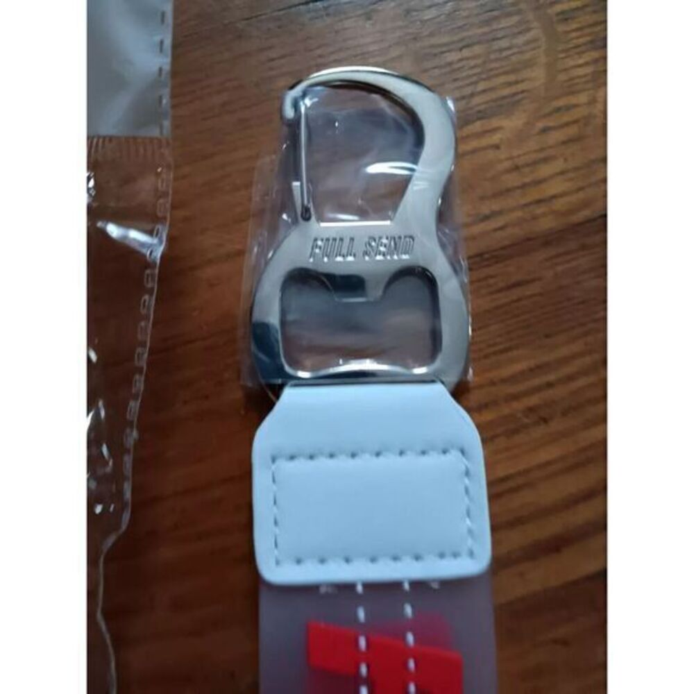 FULL SEND KEYCHAIN CLIP SHORT‎ LANYARD CANOPENER 11" NEW RED - Picture 3 of 3